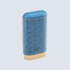 CO39 - CEDAR CIGAR CASE - BLUE + BEIGE CO39 - CEDAR CIGAR CASE - BLUE + BEIGE