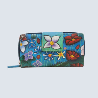 X 8387-LADIES HAND PAINTED WALLET X 8387-LADIES HAND PAINTED WALLET
