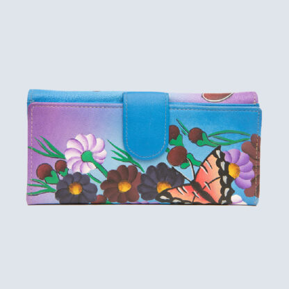 X 8388-LADIES HAND PAINTED WALLET X 8388-LADIES HAND PAINTED WALLET