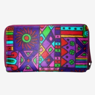 X 7456 A-LADIES HAND PAINTED WALLET X 7456 A-LADIES HAND PAINTED WALLET