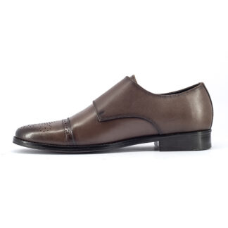 LA- 25017 - Leather Monk Shoe
