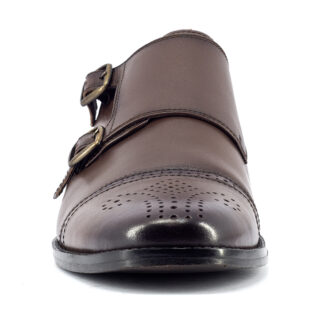 LA- 25017 - Leather Monk Shoe