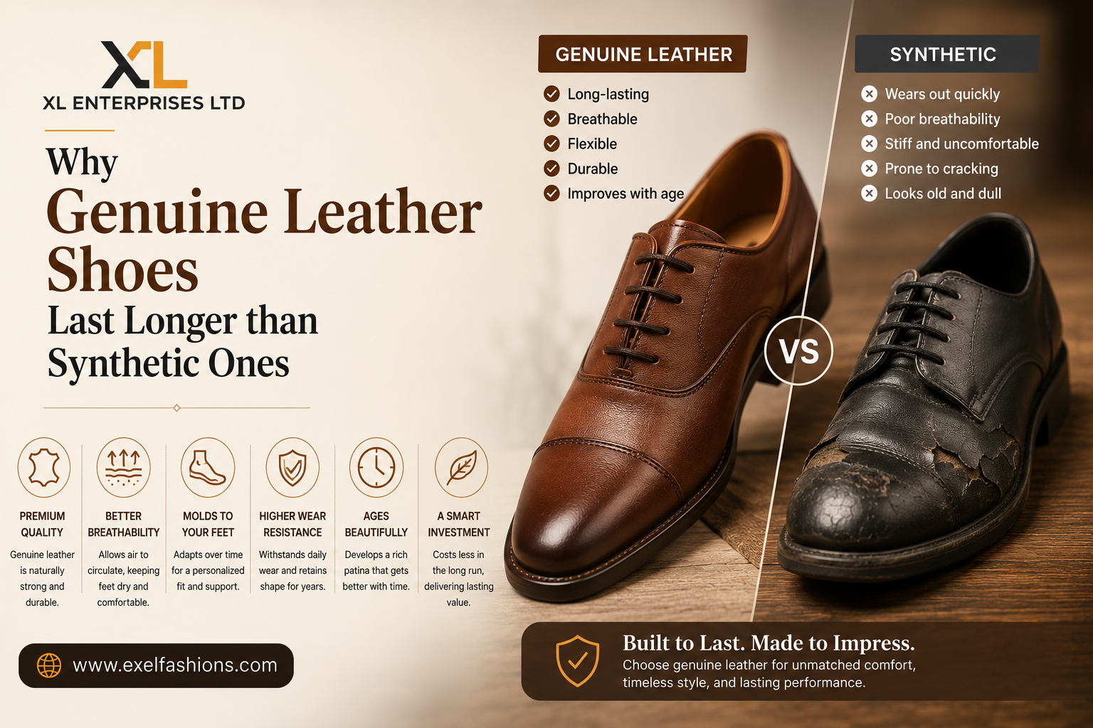 Why Genuine Leather Shoes Last Longer than Synthetic Ones