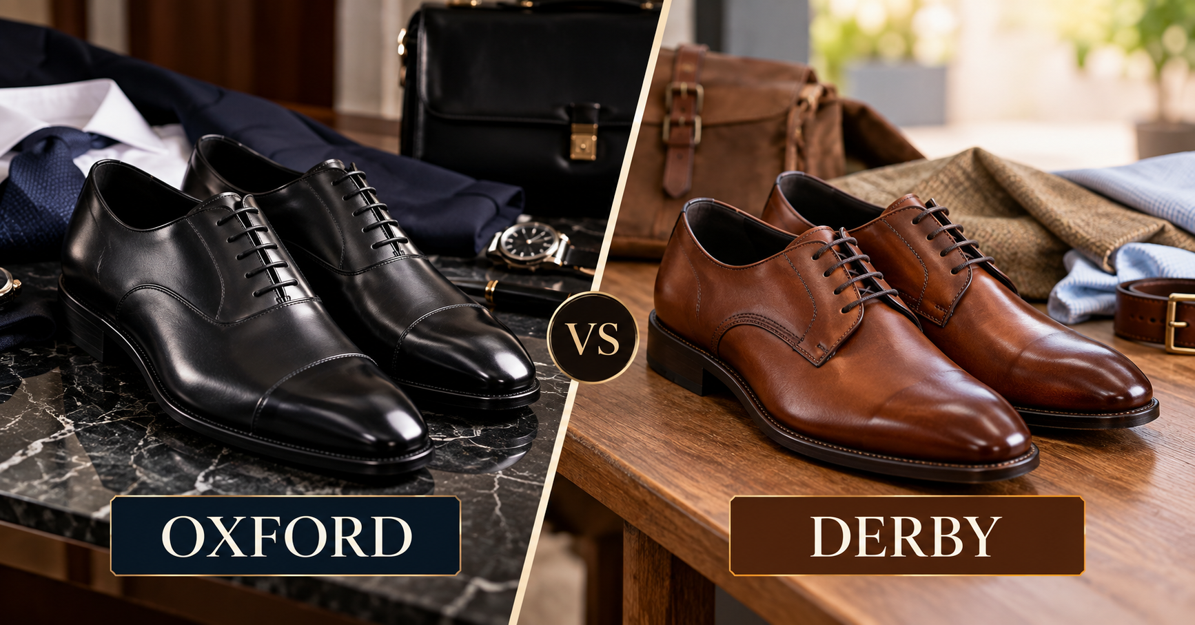 What Is the Difference Between Oxford and Derby Leather Shoes – When Should I Wear Each One?
